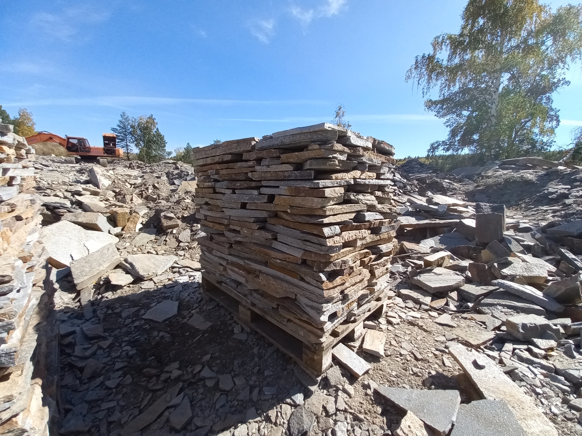 Плитняк златолит серебристый для мощения на бетон купить в Чернушке