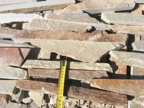 Горбушка златолит золотистый для облицовки купить в Чернушке