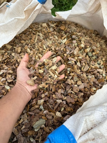 Златолит персиковый декоративная каменная крошка купить в Чернушке